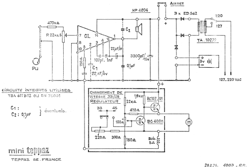 Électrophone mini teppaz ; Teppaz; Lyon (ID = 1453849) R-Player