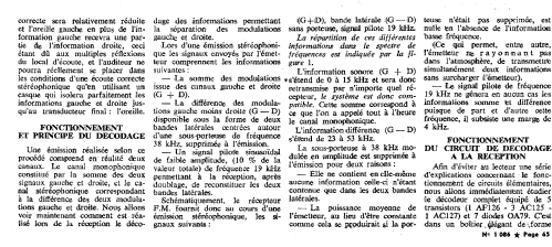 Décodeur stéréophonique FM multiplex à transistors ; Teral; Paris (ID = 2996401) mod-past25