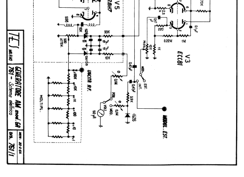 Generatore AM GA-761; TES - Tecnica (ID = 2164357) Equipment