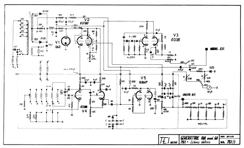 Generatore AM GA-761; TES - Tecnica (ID = 2164358) Equipment
