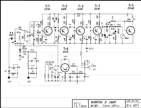 Misuratore di campo MC 661; TES - Tecnica (ID = 2165274) Equipment