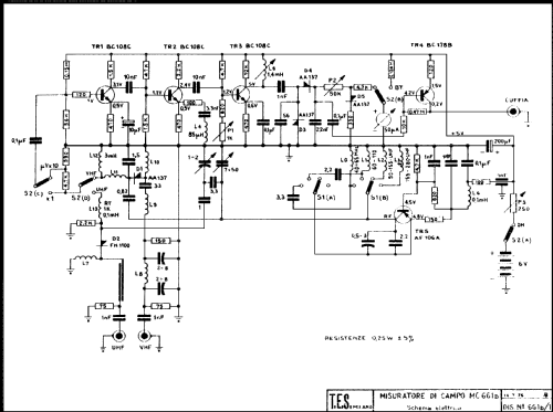 Misuratore di campo MC 661-D; TES - Tecnica (ID = 2165419) Equipment