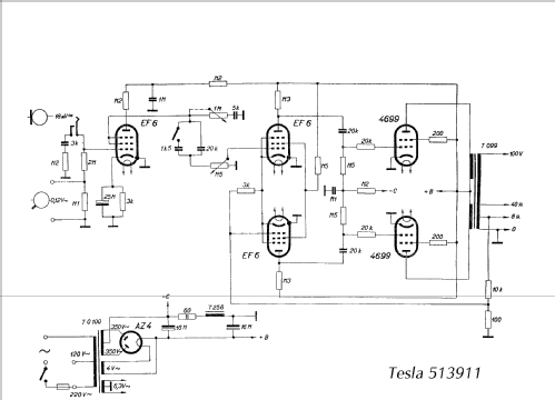 513911; Tesla; Praha, (ID = 516348) Ampl/Mixer