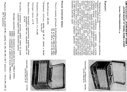 Dominant II 512035; Tesla; Praha, (ID = 97604) Radio