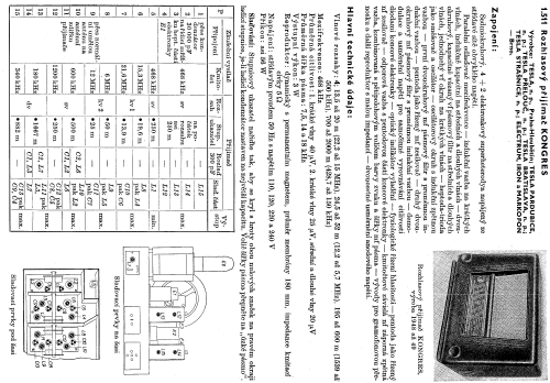 Kongres ; Tesla; Praha, (ID = 94536) Radio