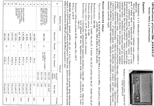 Rondo II 528A; Tesla; Praha, (ID = 94290) Radio