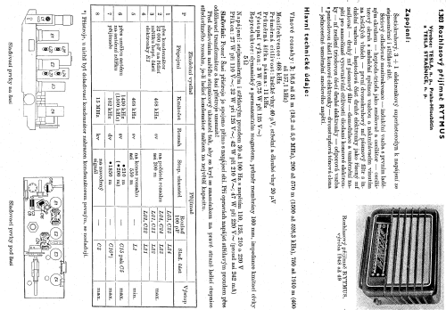 Rytmus II 494U; Tesla; Praha, (ID = 94009) Radio