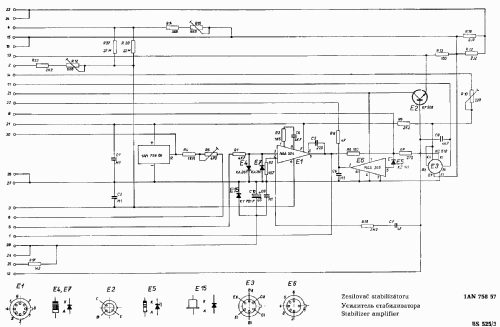 Stabilized Power Supply BS525; Tesla; Praha, (ID = 484215) Equipment