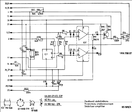 Stabilized Power Supply BS525; Tesla; Praha, (ID = 484216) Equipment