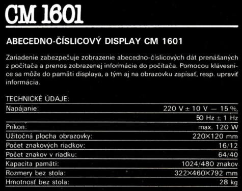 CM1601; Tesla; Praha, (ID = 2725933) Fernseh-E