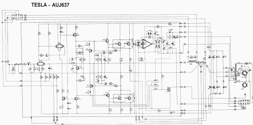 Power Amplifier - Vykonovy zesilovac AUJ-637; Tesla; Praha, (ID = 2970681) Ampl/Mixer