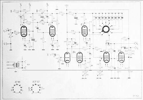 Vertikální zesilovač s generátorem časové základny - Vertical Amplifier with Sweep Oscillator M112; Tesla; Praha, (ID = 2447896) Equipment