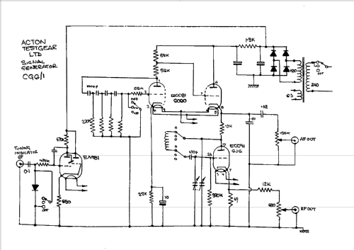 Signal Generator CG6/1; Testgear Acton Ltd.; (ID = 2284756) Ausrüstung