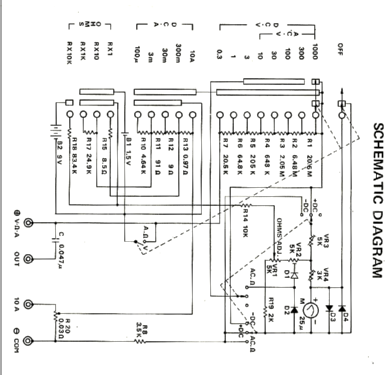 Micronta Multitester 22-203 Equipment The Source Radio |Radiomuseum.org