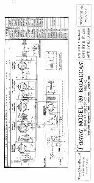 Tasma 920; Thom & Smith Pty. (ID = 2778433) Car Radio