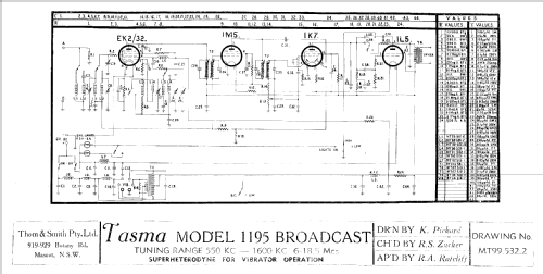 Tasma 1195C; Thom & Smith Pty. (ID = 1541338) Radio