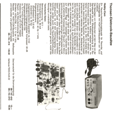 High-Com Rauschunterdrückung Hobby-Com; Thomsen Elektronik; (ID = 2038402) Bausatz