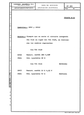 Ch= B10; Thomson Española S.A (ID = 2870135) Television