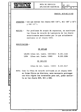 Ch= B11; Thomson Española S.A (ID = 2871669) Television