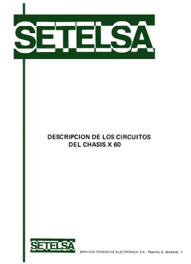 Ch= X60; Thomson Española S.A (ID = 2877814) Fernseh-E