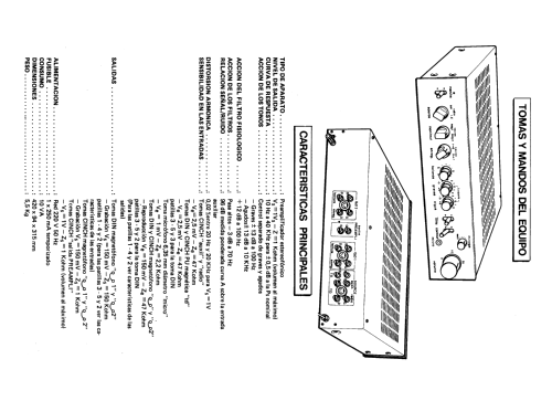 Preamplificador Estereofónico PA-801; Thomson Española S.A (ID = 2479322) Verst/Mix