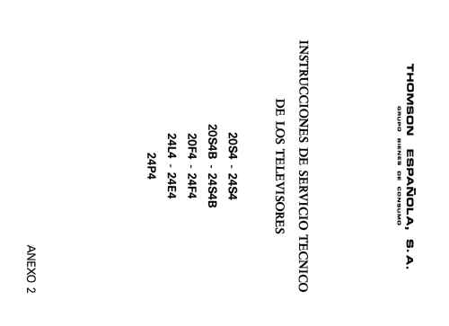 Thomson-General Eléctrica 24E4 Ch= X50 /7; Thomson Española S.A (ID = 2492699) Télévision
