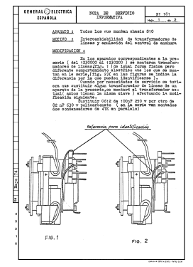 Thomson-General Eléctrica Ch= S10; Thomson Española S.A (ID = 2872238) Télévision