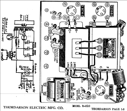 R210; Thordarson Electric (ID = 716383) Power-S