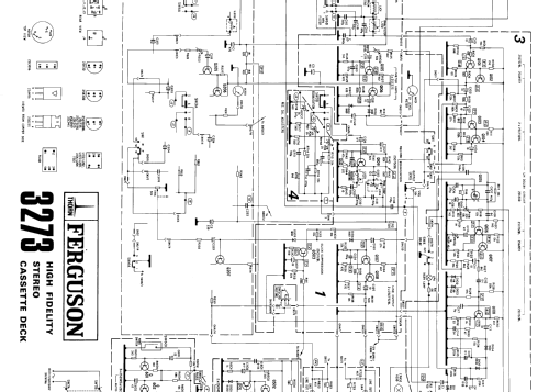 Ferguson HiFi stereo cassette deck 3273; Thorn Electrical (ID = 1428289) R-Player
