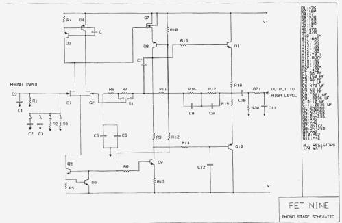 FET-9 Stereo Preamplifier ; Threshold (ID = 1879713) Ampl/Mixer