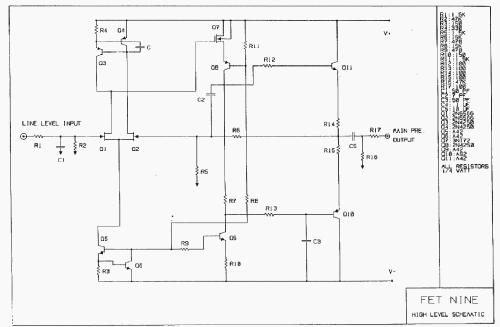 FET-9 Stereo Preamplifier ; Threshold (ID = 1879714) Ampl/Mixer