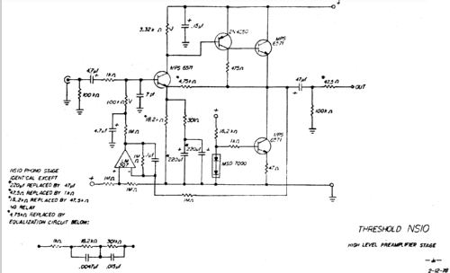 Preamplifier NS10; Threshold (ID = 1882805) Ampl/Mixer