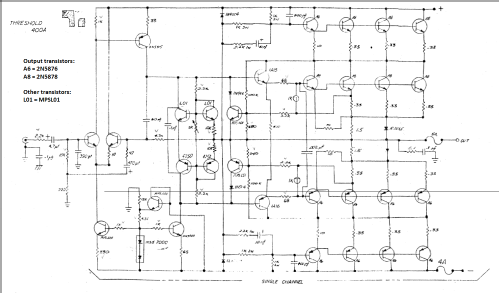 Stereo Power Amplifier 400A Class A; Threshold (ID = 1917579) Ampl/Mixer