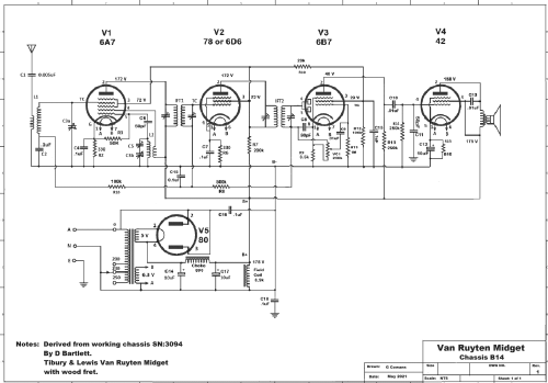 Van Ruyten Midget 5 B14; Tilbury & Lewis Pty. (ID = 2650264) Radio