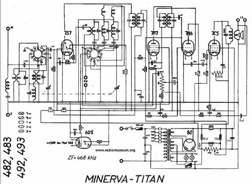 Tischkombi 483; Titan AG; Zürich (ID = 24128) Radio