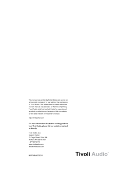 NetWorks ; Tivoli Audio; (ID = 3117226) DIG/SAT