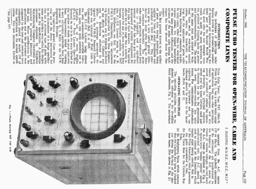 Pulse Echo Tester PET IOOA/B; TMC Telephone (ID = 2544144) Equipment