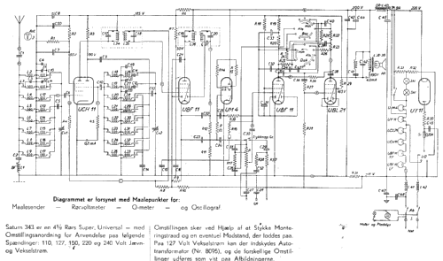 Saturn 343; TO-R Radio A/S; Vanl (ID = 1598172) Radio