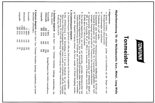 Tonmeister I; Tonfunk GmbH; (ID = 467156) Radio