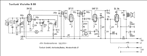 Violetta B50; Tonfunk GmbH; (ID = 27053) Radio