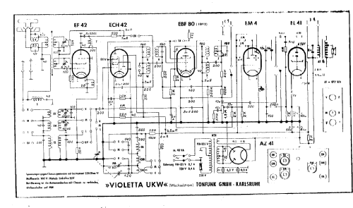 Violetta UKW; Tonfunk GmbH; (ID = 1664674) Radio