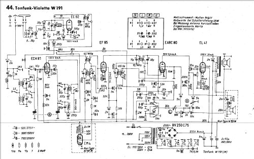 Violetta W191; Tonfunk GmbH; (ID = 106247) Radio