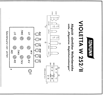 Violetta W252II; Tonfunk GmbH; (ID = 1527301) Radio