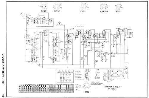 Violetta W253II; Tonfunk GmbH; (ID = 1527528) Radio