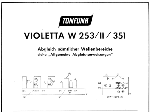 Violetta W253II; Tonfunk GmbH; (ID = 1527529) Radio