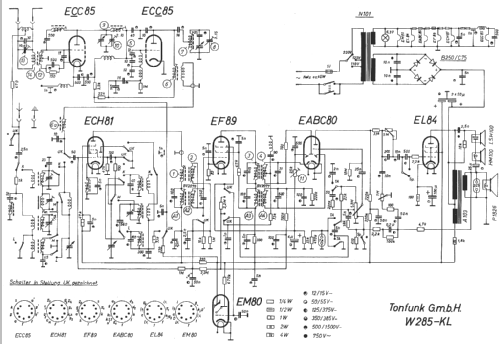 W285KL/3D; Tonfunk GmbH; (ID = 14782) Radio