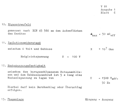 10 Watt Leistungsverstärker V81; Tonographie (ID = 1254708) Ampl/Mixer