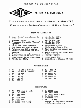 3 OA 7 C 09D 081 /A; Torotor; Buenos (ID = 2930418) Radio