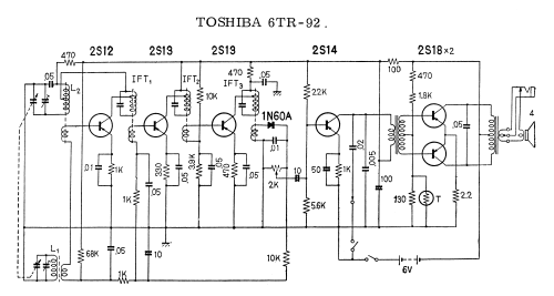 6TR-92 'Rice Bowl' ; Toshiba Corporation; (ID = 1700687) Radio