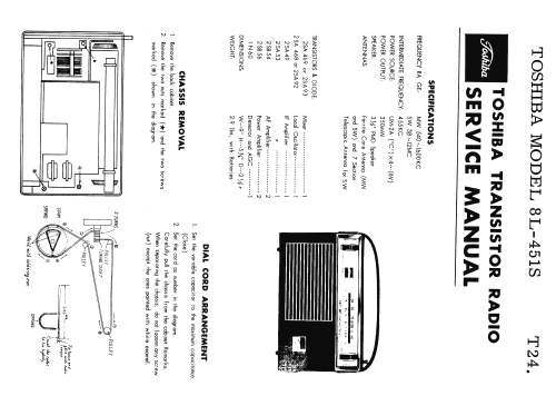 8L-451S; Toshiba Corporation; (ID = 1700074) Radio